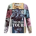 Miniatyrbillede 1 af 2: Taylor Swift Trykt Sweatshirt Swiftie Oversized Koncert T-shirts Bluse Casual Crewneck Langærmet Pullover Toppe Til Fans Gave(M B)