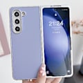 Pikkukuva 1 / 5: Metallipinnoitettu PU-kotelo Samsung Galaxy Z Fold4 5G:lle (Violetti)