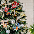 Miniatyrbillede 2 af 3: 20 stk. Ufærdige Træ Ornamenter Jule Træmærker DIY Jule Træhåndværk Juletræ Udskæring