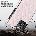 Miniatyrbild 3 av 5: iPhone 14-fodral med kedja i PU-läder Datura Diamond Lattice (Rosa)