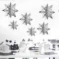 Miniatyrbillede 1 af 3: Vinter Wonderland Snefnug Dekorationer Fest Kort 3D