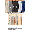 Miniatyrbillede 2 af 2: Dame Bomuld Linned Bredbenbukser Solid Casual Elastisk Talje Lange Bukser (4XL Kaffe)