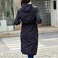 Miniatyrbillede 3 af 5: Dame Windcheaters Hætte Lang Løs Frakke med Sidelomme Udendørs Let Regn Windbreaker Vandrejakke (3XL gul)