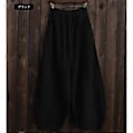 Miniatyrbillede 5 af 5: Japanske Plus Size Forår og Efterår Bomuld og Linned Løse Casual Bloomers til Kvinder (XL beige)