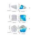 Miniatyrbillede 3 af 5: Unik Silikoneform Resin Håndværk Form Ostebakkeforme Fleksible Resinforme Fadforme til Smukke Ostebakker (Blommeblomstform)