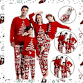 Miniatyrbillede 1 af 5: Julepyjamas Xmas Pjs Sæt Familie Matchende Fest Natkjole Sove Outfits (Mor-S)