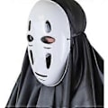 Miniatyrbild 4 av 5: Halloween Spirited Away No Face Cosplay Kostym Män Mask Handskar Party Maskerad Kläder Utrustning Rekvisita -NMAOV( 2XL)