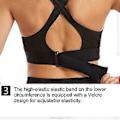 Pikkukuva 3 / 5: Naisten High Impact Urheiluliivit Vetoketjullinen Edestä Plus Koko Pehmustettu Jooga Push Up Liivi (M musta)