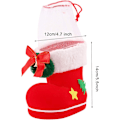 Miniatyrbillede 2 af 2: Ornament Candy Dekorationer Holdere Julemand taske Jule Støvler Floc