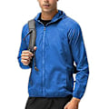 Miniatyrbillede 1 af 3: Mænd Letvægts Casual Jakke Combat Udendørs Vandreture Hættetrøje Frakke Overtøj Tops-r (2XL Royal Blå)