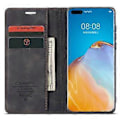 Miniatyrbillede 2 af 5: CASEME 013 Serie til Huawei P40 Pro Foldbar Stativ PU Læder Cover Wallet Telefon Case (Style A)