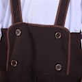 Pikkukuva 2 / 5: 100% uusi, miesten Oktoberfest-asu saksalainen baijerilainen lederhosen olut Oktoberfest naamiaisasu (L Aprikoosi)