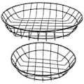 Miniatyrbilde 1 av 3: 2 stk. hurtigmatkurv i rustfritt stål, oppbevaringskurv for pommes frites, beholder for fritert mat og snacks