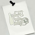 Miniatyrbilde 5 av 5: Bokstavflaske Klippeform DIY Preget Former 3D Stencil Mal Kortlaging