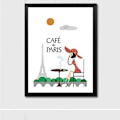 Miniatyrbild 4 av 4: Wekity Minimalistisk Stadslandskap 1 Väggkonst Canvas Print Poster, Enkel Mode Vattenfärg Konst Ritning Dekoration för Hem Vardagsrum Sovrum Kontor och Chi