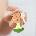 Miniatyrbillede 4 af 4: Yndig Broccoli Model Nøglering Taske Hængende Dekorativ Kreativ Nøglevedhæng