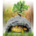 Miniatyrbillede 3 af 5: Reptil skjulested skildpadde bur kunstig plante befugtet habitat D