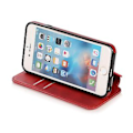 Miniatyrbillede 4 af 5: PU Læder Etui Folio Til Iphone 6p/6sp, Business Stil, Pengepung Funktion, Fald Beskyttelse, Stativ Funktion, Holdbar (Rød)