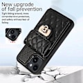 Miniatyrbillede 4 af 5: Læder Telefonetui med Kortlomme til iPhone 14 Plus (Sort)