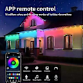 Miniatyrbild 2 av 4: Permanenta Utomhus Takfotslampor Smart RGBIC App Fjärrkontroll LED DIY Scenlägen lampa (24 Lampor Europeisk Standard)