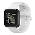 Pikkukuva 1 / 5: 23 mm:n värillinen silikoniranneke Fitbit Versa 2 / Versa / Versa Lite / Blaze -kelloille, koko: S (valkoinen)