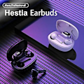 Miniatyrbillede 2 af 5: Bluetooth earbuds TWS trådløse hovedtelefoner 5.0 støjreducerende vandtæt headset (Sort)