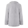 Miniatyrbillede 3 af 3: Dame Teddy Bear Fleece Fluffy Jakke Cardigan Frakke Yderbeklædning (S Lysegrå)