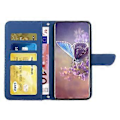 Miniatyrbild 2 av 5: Plånboksfodral i PU-läder med präglad design för Samsung Galaxy F34 5G/M34 5G, stativfunktion och handledsrem (Stil D)