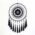 Miniatyrbillede 3 af 5: 1 stk. Håndlavet Macrame Vægophæng, Macrame Vægdekoration Vævet Vægkunst