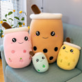 Pikkukuva 3 / 5: Sööt Plush-nukke Piirretty Boba-maitojuomakuppi Plush-lelu Pehmeä & Mukava