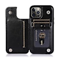 Miniatyrbillede 4 af 5: Stødsikker PU + TPU-etui (Sort)