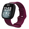 Pikkukuva 1 / 5: Fitbit Versa 3 / Sense -silikoniranneke, koko: L (viininpunainen)