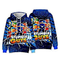Miniatyrbillede 2 af 3: Stumble Guys Trykte Hoodies Børnetrøje Efterår Sweatshirt Langærmet Hættetrøje (9-10 År C)