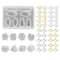 Miniatyrbillede 1 af 5: Ørestikker Epoxy Resin Form Øreringe Silikoneform DIY Smykkefremstillingsmateriale