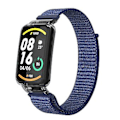 Miniatyrbillede 1 af 5: PC-etui + Nylon Loop-rem til Xiaomi Mi Band 7 Pro (Midnatsblå)