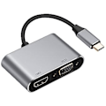 Miniatyrbillede 1 af 5: Type C til VGA HDMI Adapter 4k VGA Adapter til Notebook Laptop( )