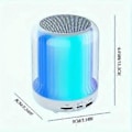 Pikkukuva 2 / 5: Värikäs valo langaton Bluetooth-kaiutin korkealaatuinen auto mini pieni audio super subwoofer (musta)