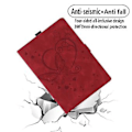 Pikkukuva 5 / 5: Rakastava Perhonen Nahkakuori Samsung Galaxy Tab A9:lle (Punainen)