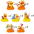 Miniatyrbilde 5 av 5: 7 stykker, Winnie the Pooh temafest honningkakeball dekorasjon p