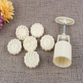 Miniatyrbild 4 av 5: 1 Set 50g 3D Blomster Månekakeform Handpress Månekakeform med C