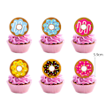 Miniatyrbild 4 av 5: Donut-födelsedagsprydnader Festtillbehörssats, 5 stycken Donut H