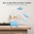 Miniatyrbilde 3 av 5: LED Skrivebordslampe for Barn, Bordlampe med 3 Farger og Dimbar, Berøringsbryter / USB-tilkobling / Pennholder, Leselampe for Barnerom, Studier, Arbeid (b