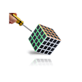 Pikkukuva 3 / 5: Jigsaw Cube 4x4x4 Uusi Kuutio Hiilikuitu Super Nopea Tarra*
