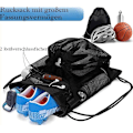 Miniatyrbillede 4 af 5: Basketball Træningstaske med Snørelukning, Fodbold Træningstaske Multifunktionel