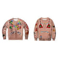 Miniatyrbillede 3 af 5: Jul Sjov Og Grim Sweater Sweatshirt Hættetrøjer Jumper Pullover Fest Toppe Ny (2XL Multicolor)