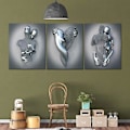 Miniatyrbild 3 av 5: Wekity Intresserade Kärlek Väggkonst Canvas Print Poster, Enkel Modemålning Dekor för Hem Vardagsrum Sovrum Kontor (Set om 3 Oinramade, 8.3x12 i