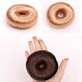 Miniatyrbillede 4 af 5: Hårring God Elastisk Frisure Fiksering Resin Parykker Hår Donuts til Kvinder QinHai (Gylden)