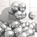 Miniatyrbillede 1 af 5: 50 balloner krom balloner i metallisk glans tykke latexballoner