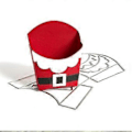 Miniatyrbild 1 av 5: Julklapp Popcorn Box Metallstans Schabloner DIY Scrapbooking Album Papper