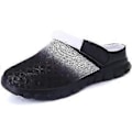 Miniatyrbild 1 av 2: hmwy-herr damtofflor träskor mules sandaler flip-flops skor (44 Svart Vit)